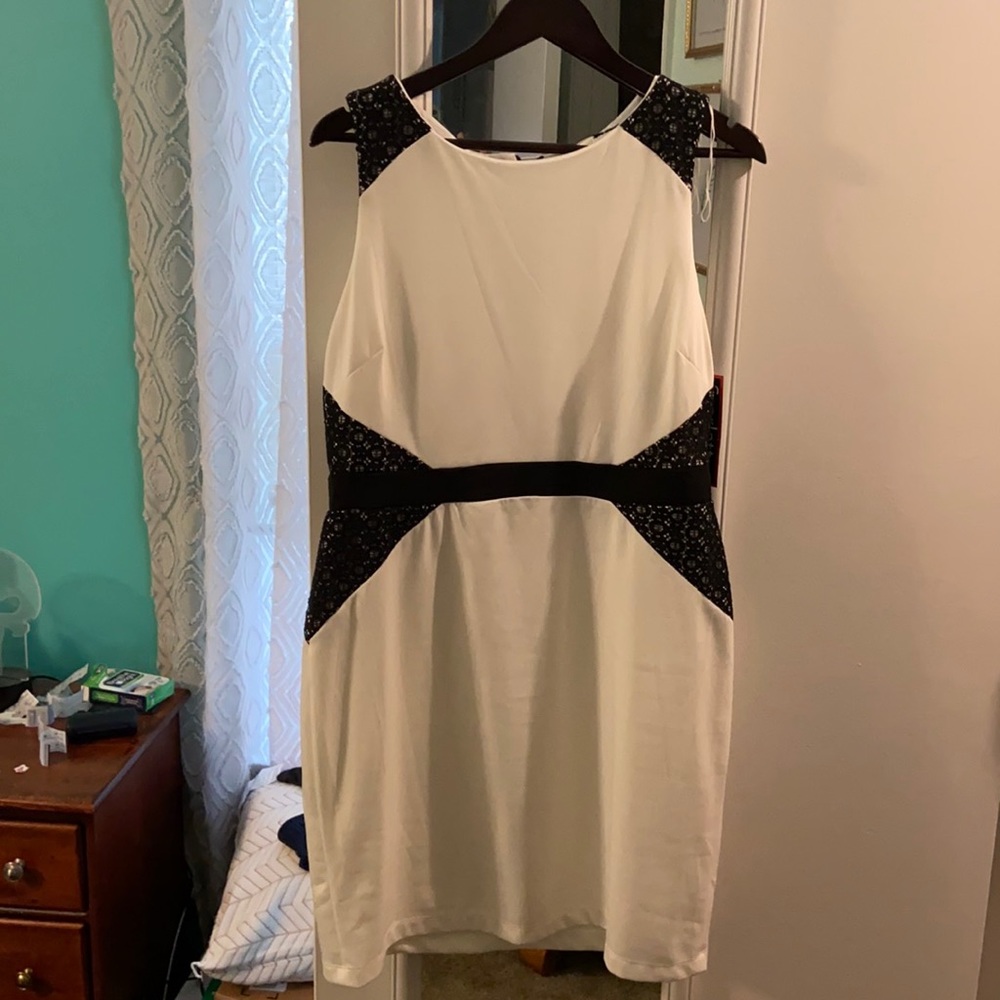 White black dress